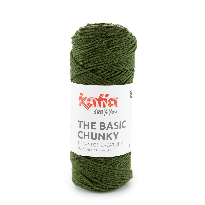 Katia The Basic Chunky – Acrílico antipilling grueso para prendas y mantas