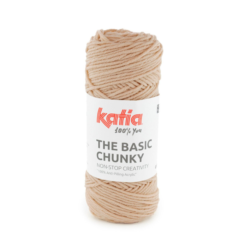 Katia The Basic Chunky – Acrílico antipilling grueso para prendas y mantas
